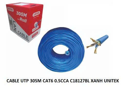 Unitek 27110 DÂY MẠNG CUỘN CAT6 305M C18127BL UNITEK