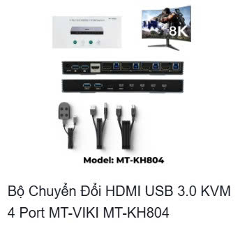 28212 Bộ chia tín hiệu HDMI KVM (14-16 cổng) MT- KH804 MT-Viki