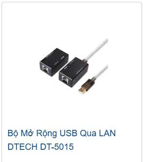 28955 Bộ nối dài tín hiệu USB-Lan DT-5015 Dtech (98169) (02 cái/bộ)- bộ