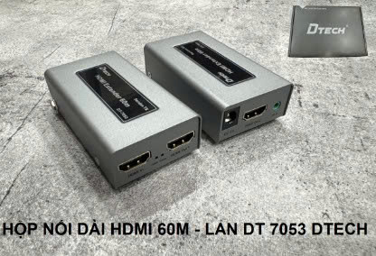 Dtech 29919 Bộ chia tín hiệu HDMI-Lan DT-7053 Dtech (70530) cái
