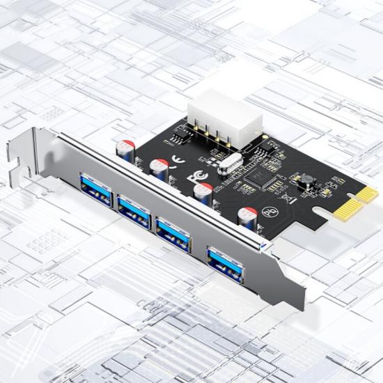 DTECH 28063 Card Mở Rộng PCI-E Sang 4 Cổng USB 3.0 DTECH PC0192