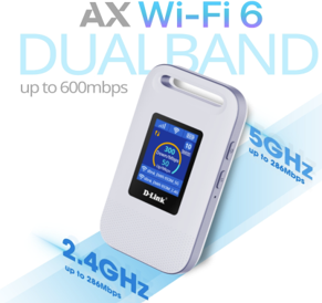 DLink 27679 Bộ phát 4G Wi-Fi 6 di động D-Link DWR-933M