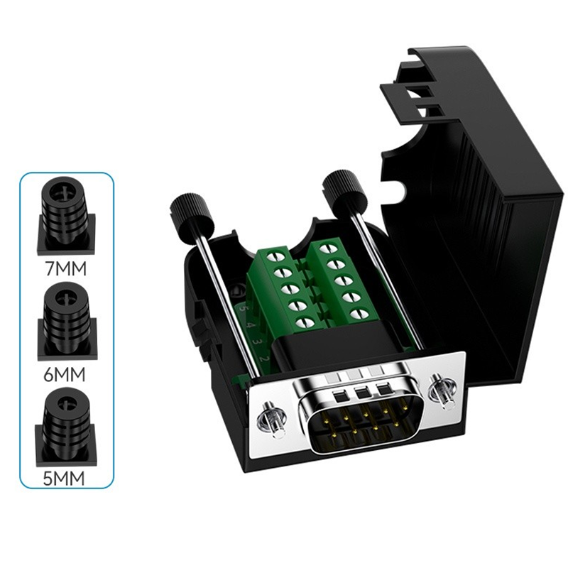 Dtech 27987 DB9 Đầu Dương Đầu giắc DB9 RS232 Không hàn bắt vít CB2006