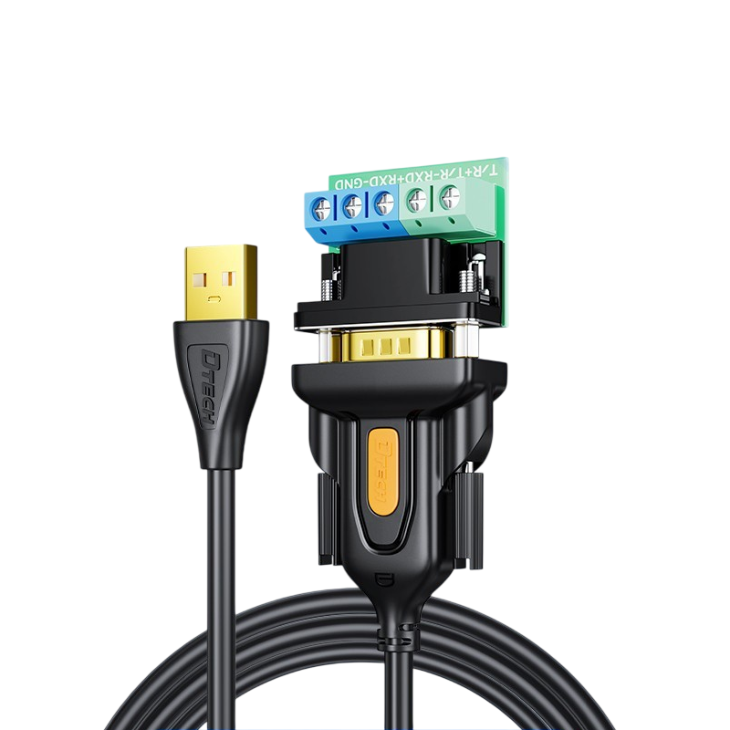 Dtech 28232 1.5m USB TO RS485 RS422 Dây chuyển tín hiệu USB ra RS485 RS422 có đầu giắc 1.5m IOT508