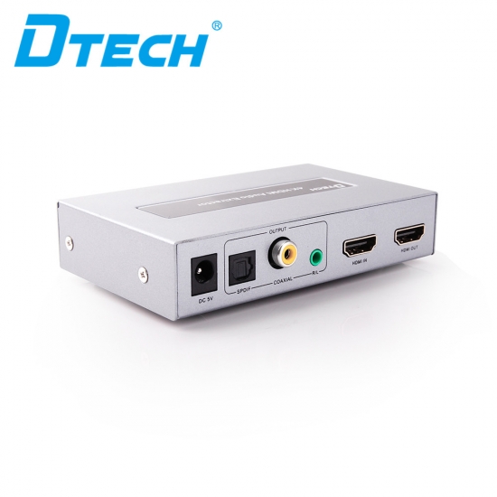 Dtech DT-7048 4K@30Hz Bộ Tách âm thanh HDMI sang HDMI + Audio (coaxial , SPDIF + analog 2.1) 29826
