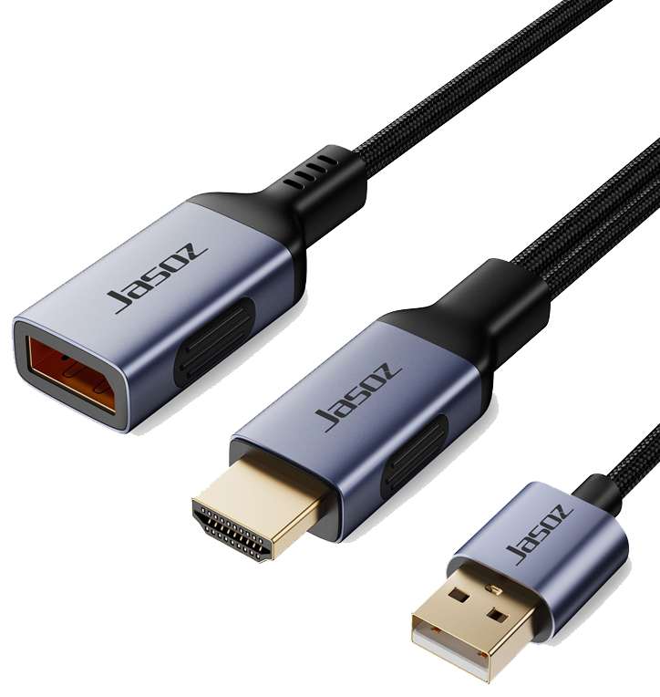 JASOZ 27323 T-A451 20cm Cáp Chuyển HDMI Sang DisplayPort , Hỗ Trợ 4K@60Hz A149