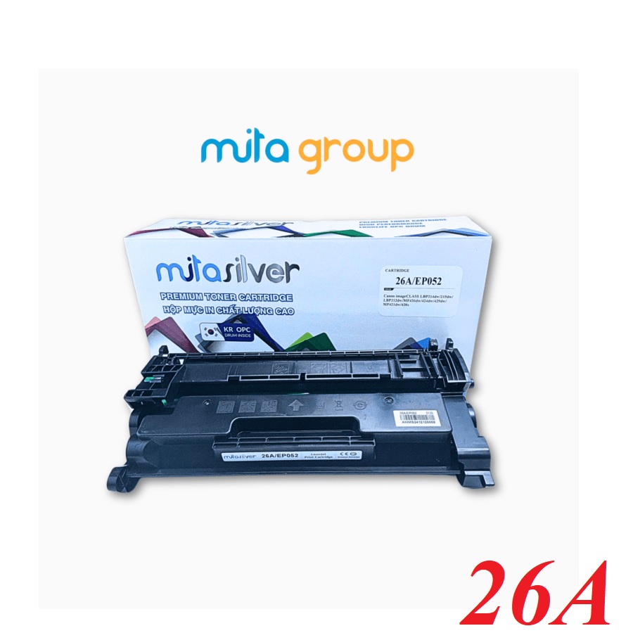 Mita silver 18883 HP 26A Canon 326 Hôp Mực In Cartridge