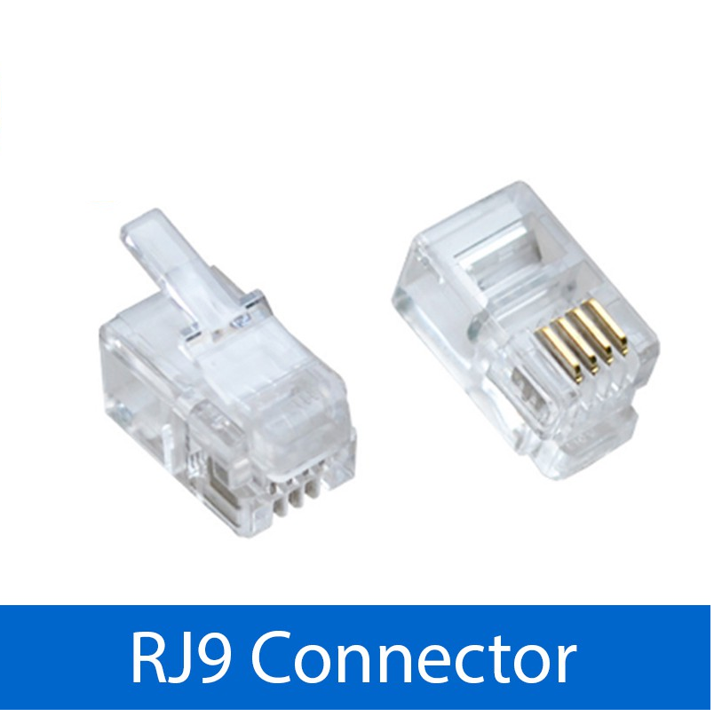 OEM 28090 1Psc RJ9 Đầu 4 chân (4P4C) chuyên dùng nối ống nghe với thân máy điện thoại bàn hoặc tai nghe tổng đài.