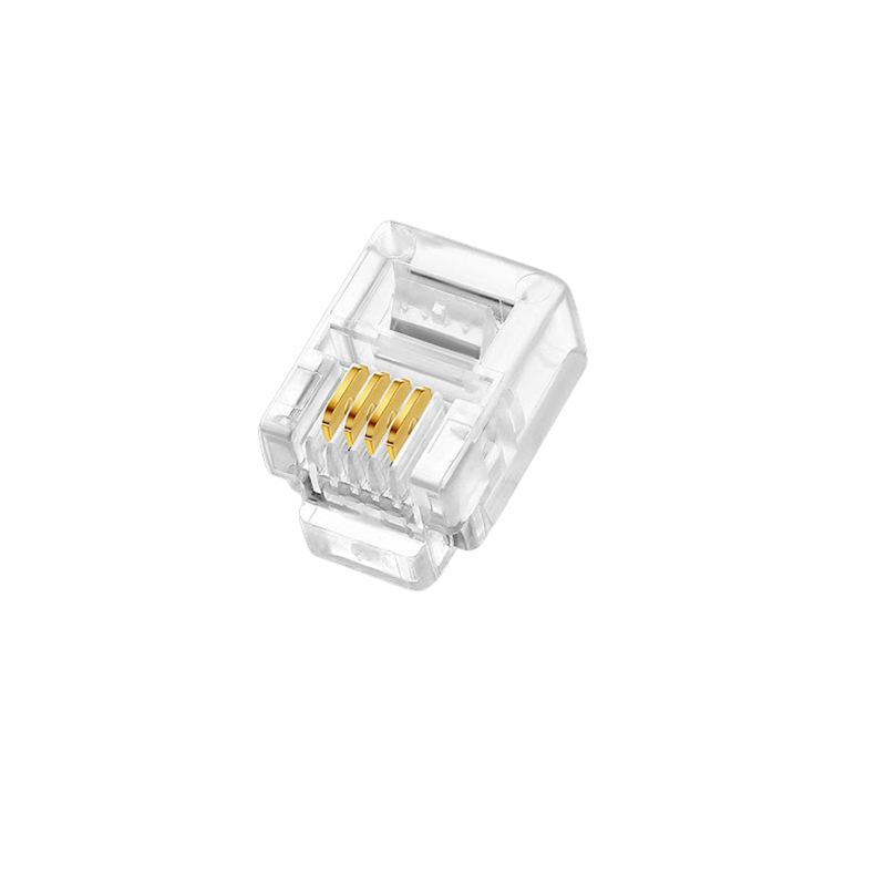 OEM-DH 28439 1Psc RJ11 4 chân ( 4 line ) Đầu bấm điện thoại 4 Tim