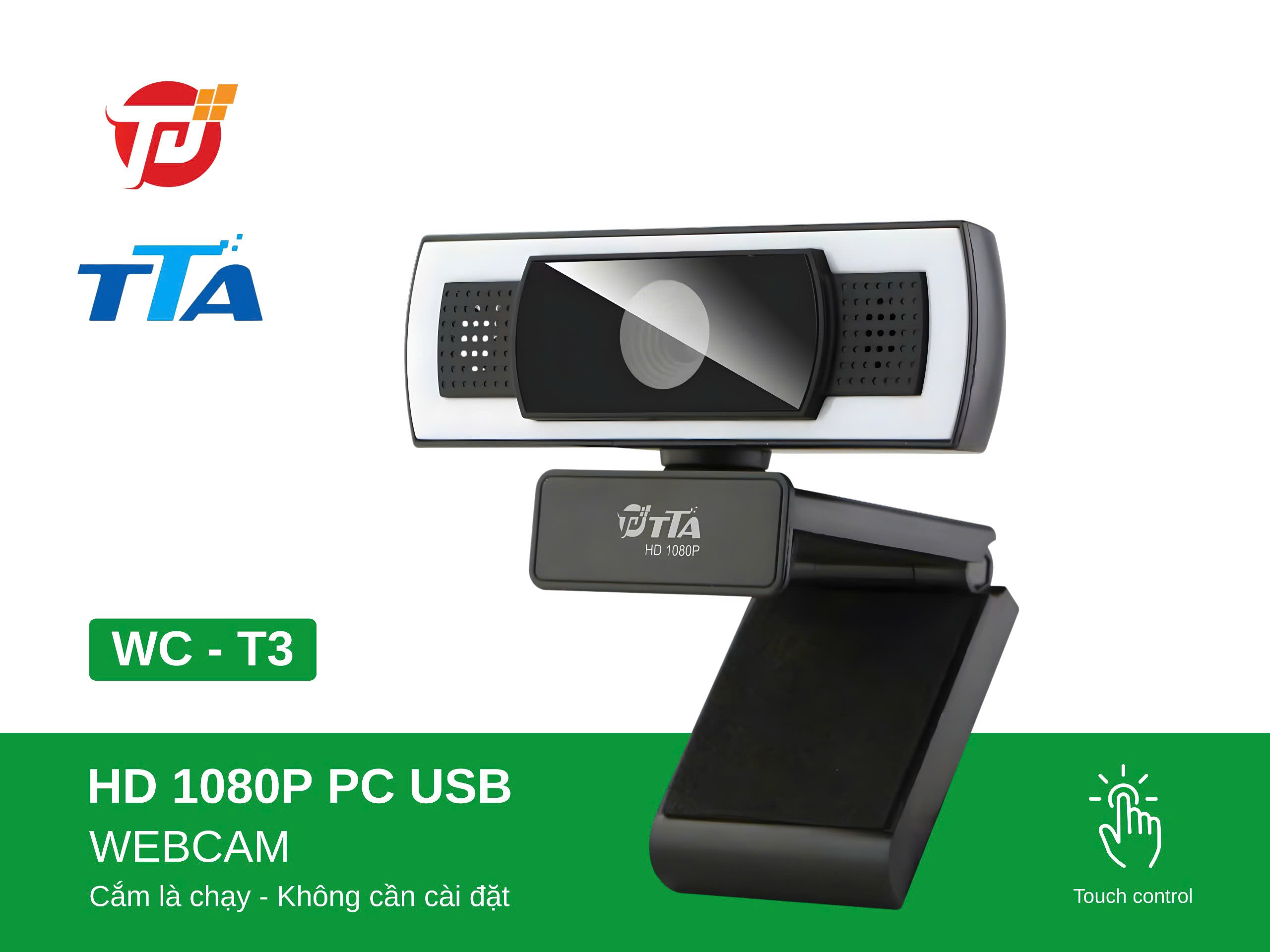 TTA 29394 Webcam Máy Tính WC-T3, độ phân giải 1080 WC-T3