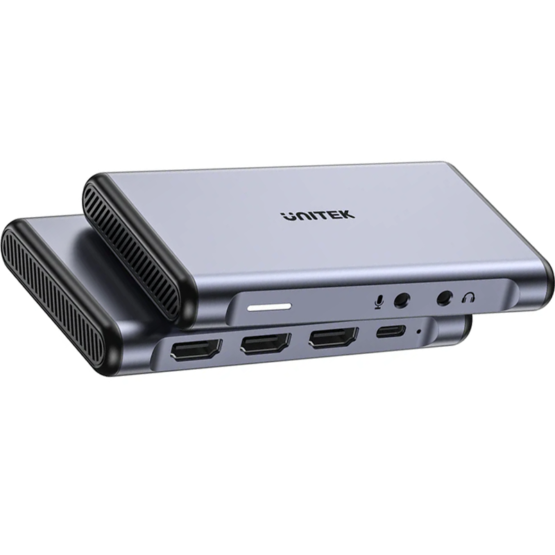 UNITEK 27870 V1177AGY01 4K@60Hz Video Capture Card Output Dual 4K HDMI , Capture video 1080p@60hz
