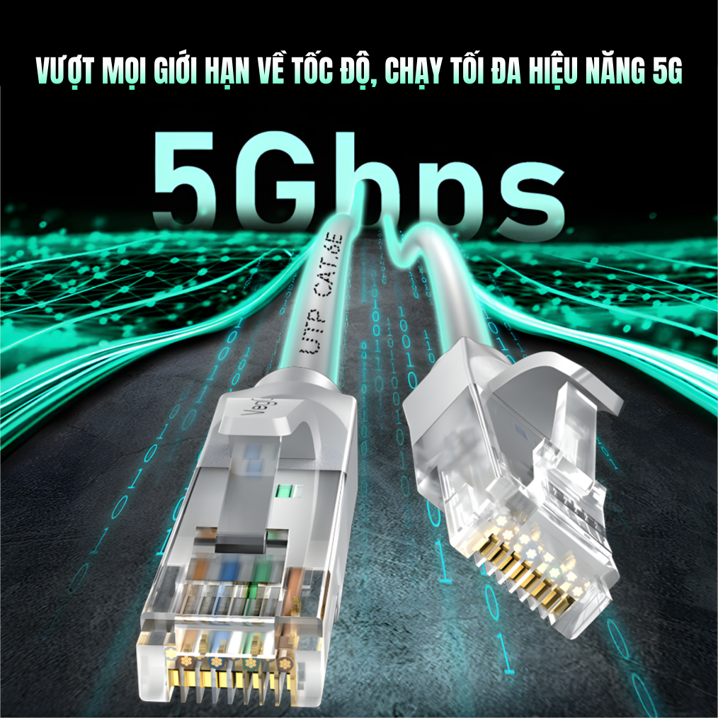 VegGieg 28494 Cáp dữ liệu mạng cat6 bấm sẵn 2 đầu 3m VegGieg V-E627