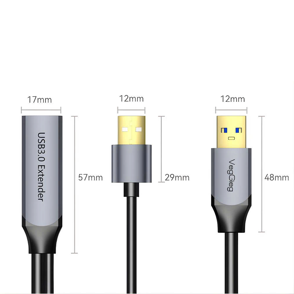 Vegi 29895 Cáp dữ liệu USB 3.0 nối dài 25m VegGieg V-U334
