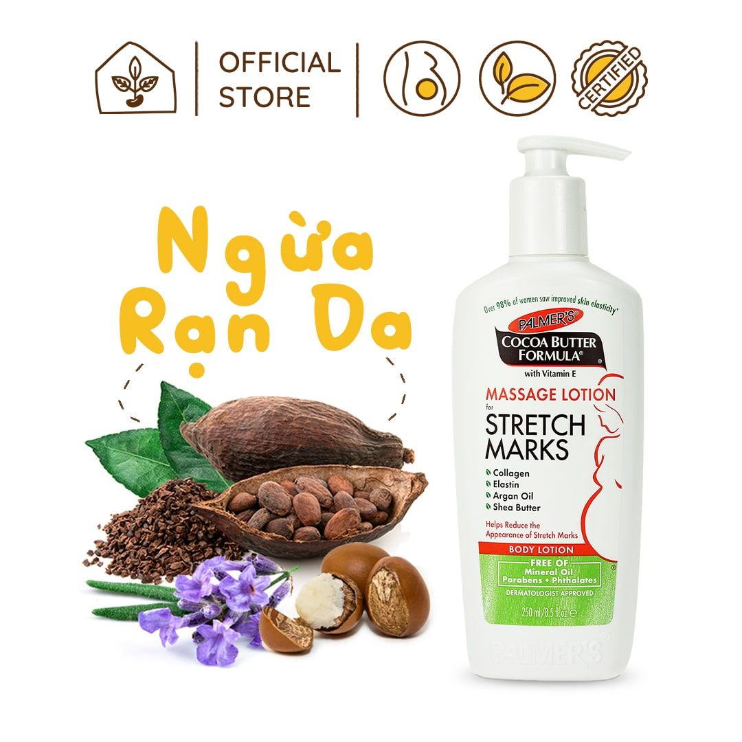 Kem Trị Rạn Da Palmer Ngừa Rạn Da, Chống Lão Hoá Da Cho Mẹ Bầu Chai 250ml