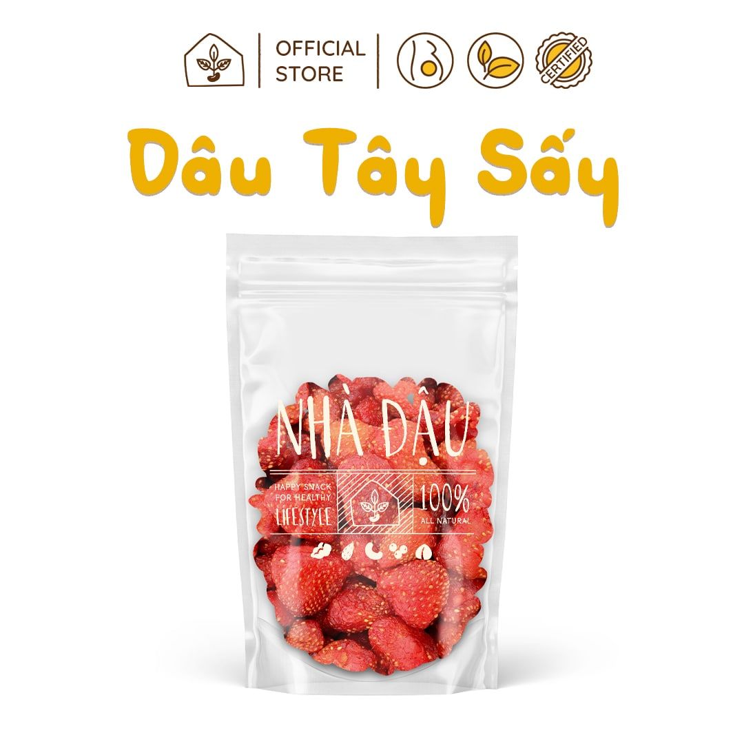 Dâu Tây Sấy Dẻo, Bổ Sung Dinh Dưỡng, Ăn Vặt Bà Bầu Túi 250g