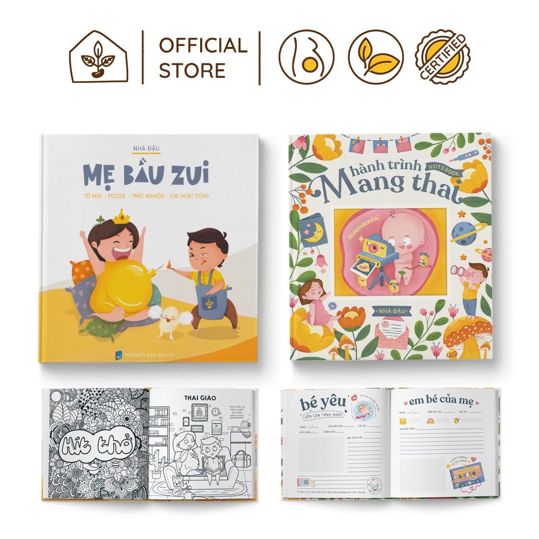 Combo Sách Activity Books: Giúp Mẹ Thư Giãn Và Xây Dựng Thai Kỳ Chu Đáo