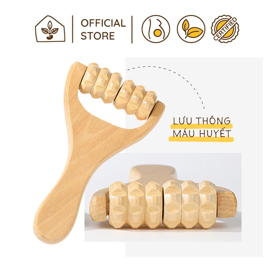 Bàn Lăn Massage Gỗ