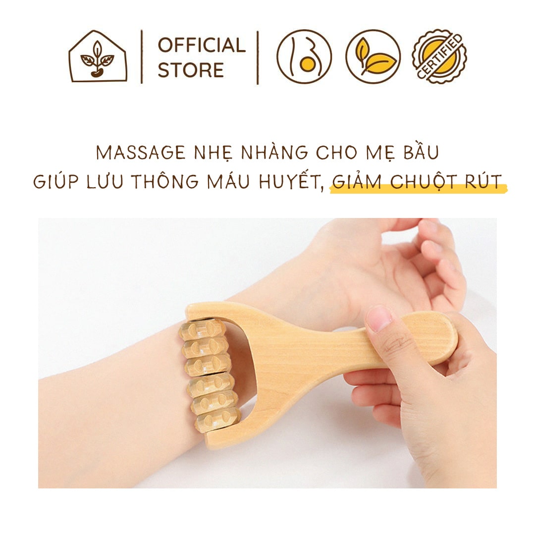 Bàn Lăn Massage Gỗ