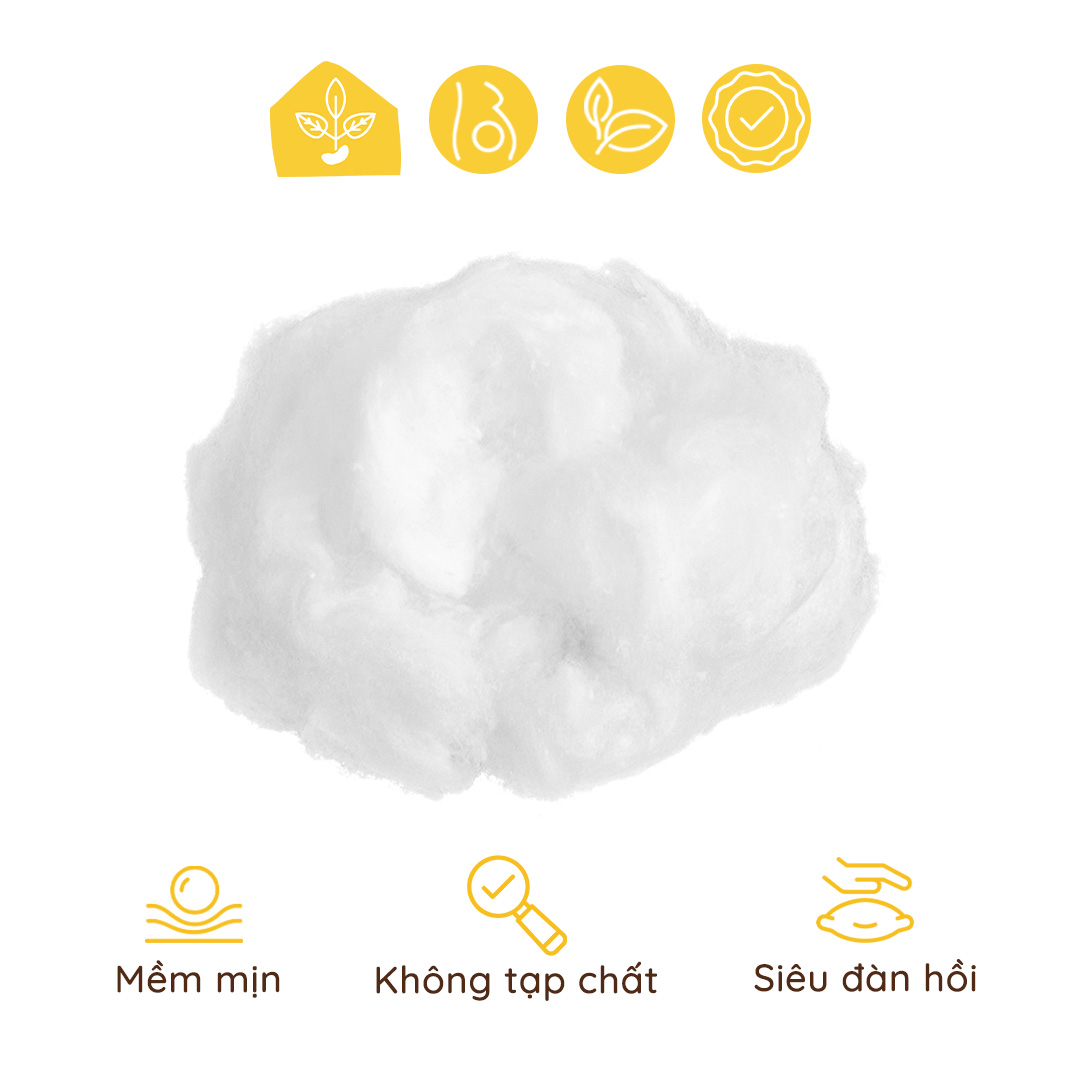 Combo Bông Nhồi Thêm Gối 500g