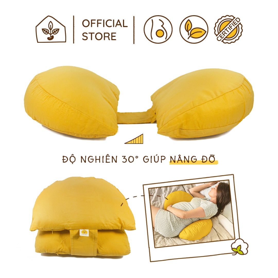 Gối Bầu Cánh Tiên Nhà Đậu