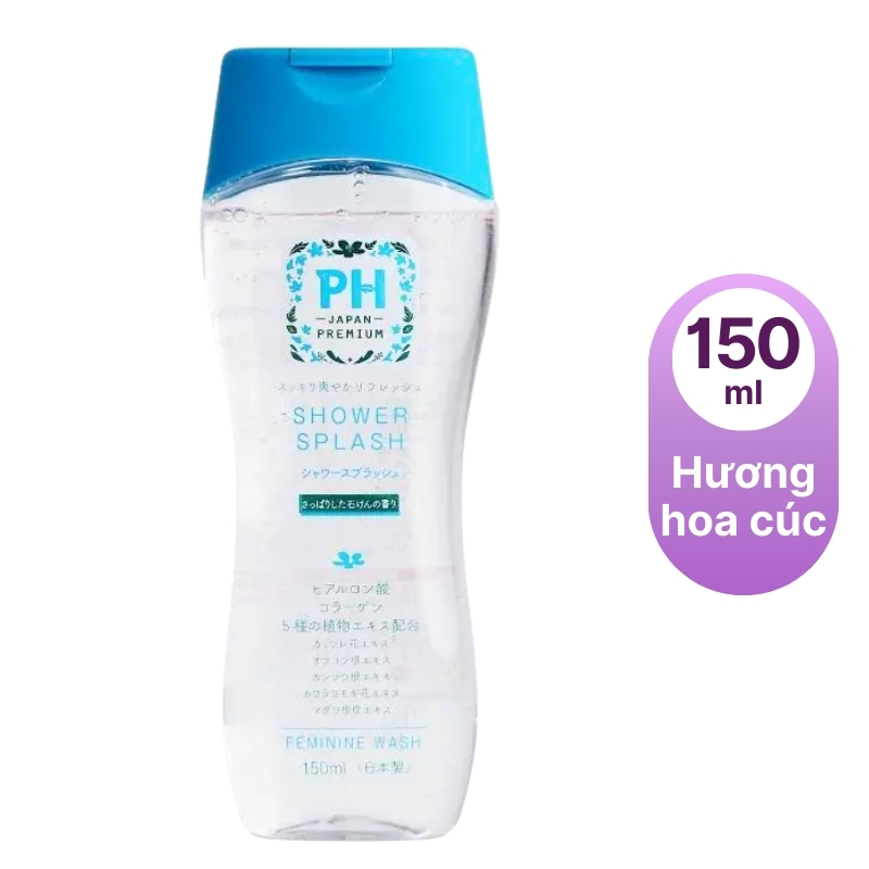 Dung dịch vệ sinh phụ nữ PH Care 150ml (hương hoa Cúc) màu xanh nước biển-T96