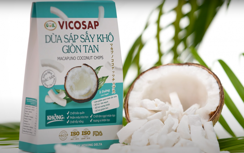 Dừa sáp sấy giòn