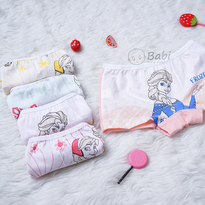 Set 5 quần chip đùi cotton Elsa cho bé gái (mã 0096)