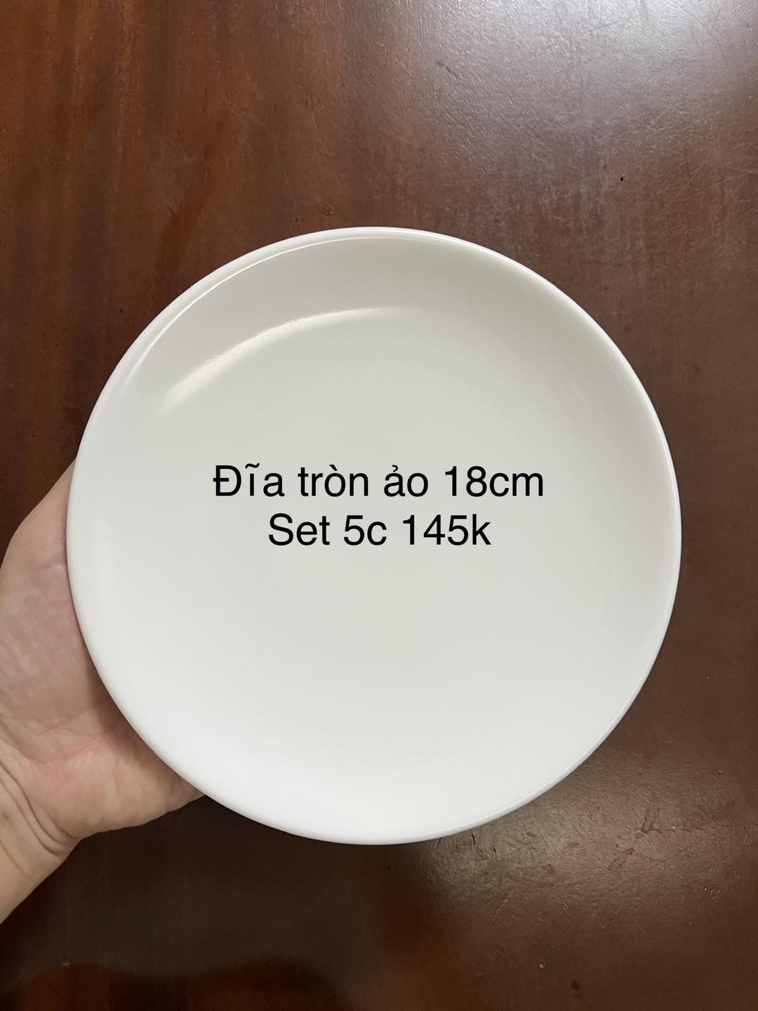 Set 5 đĩa tròn ảo Minh Long 18cm