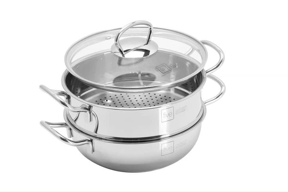 Bộ xửng hấp cute inox 20cm Five Star