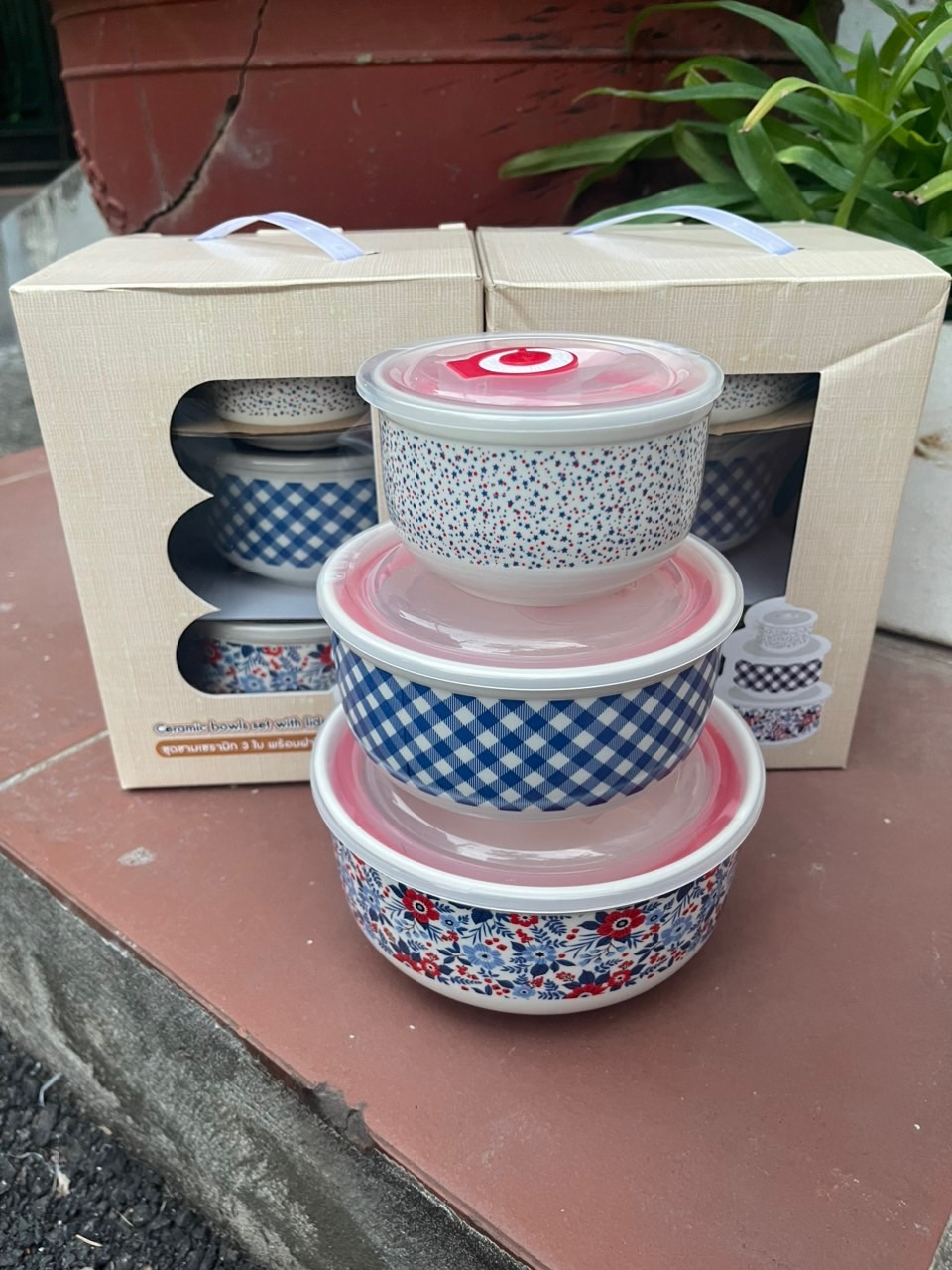 Set 3 thố sứ Thái Lan - hàng thanh lý