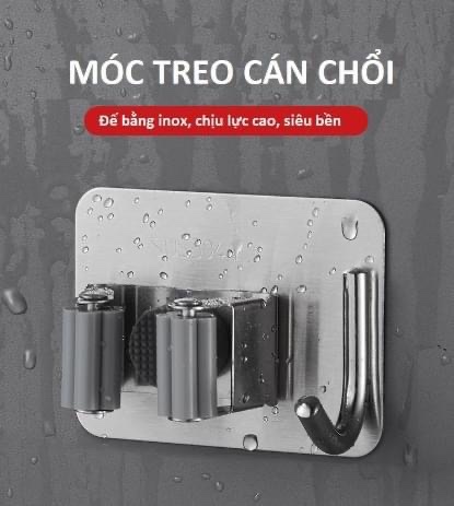 Móc treo chổi inox 304