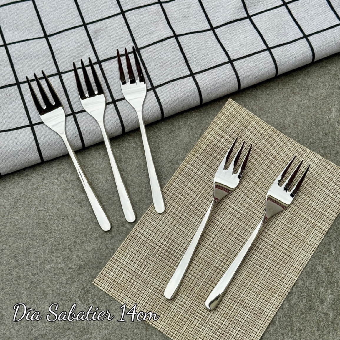 Set 5 dĩa hoa quả inox Sabatier 14cm