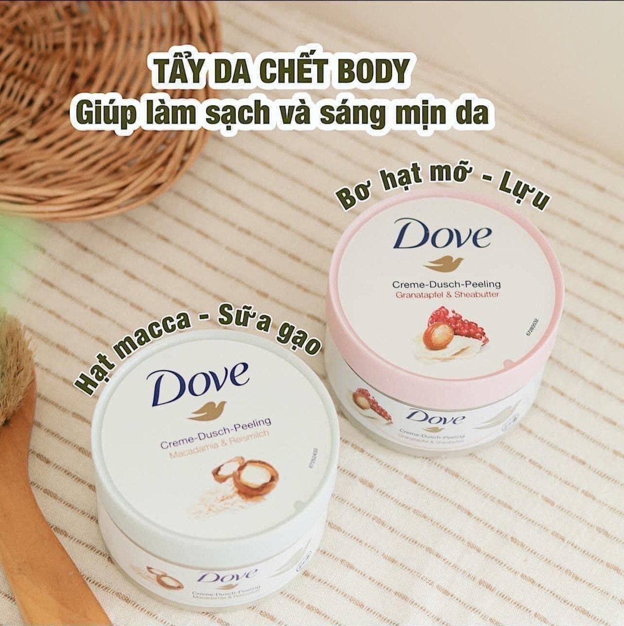 Tẩy da chết Dove bản Đức