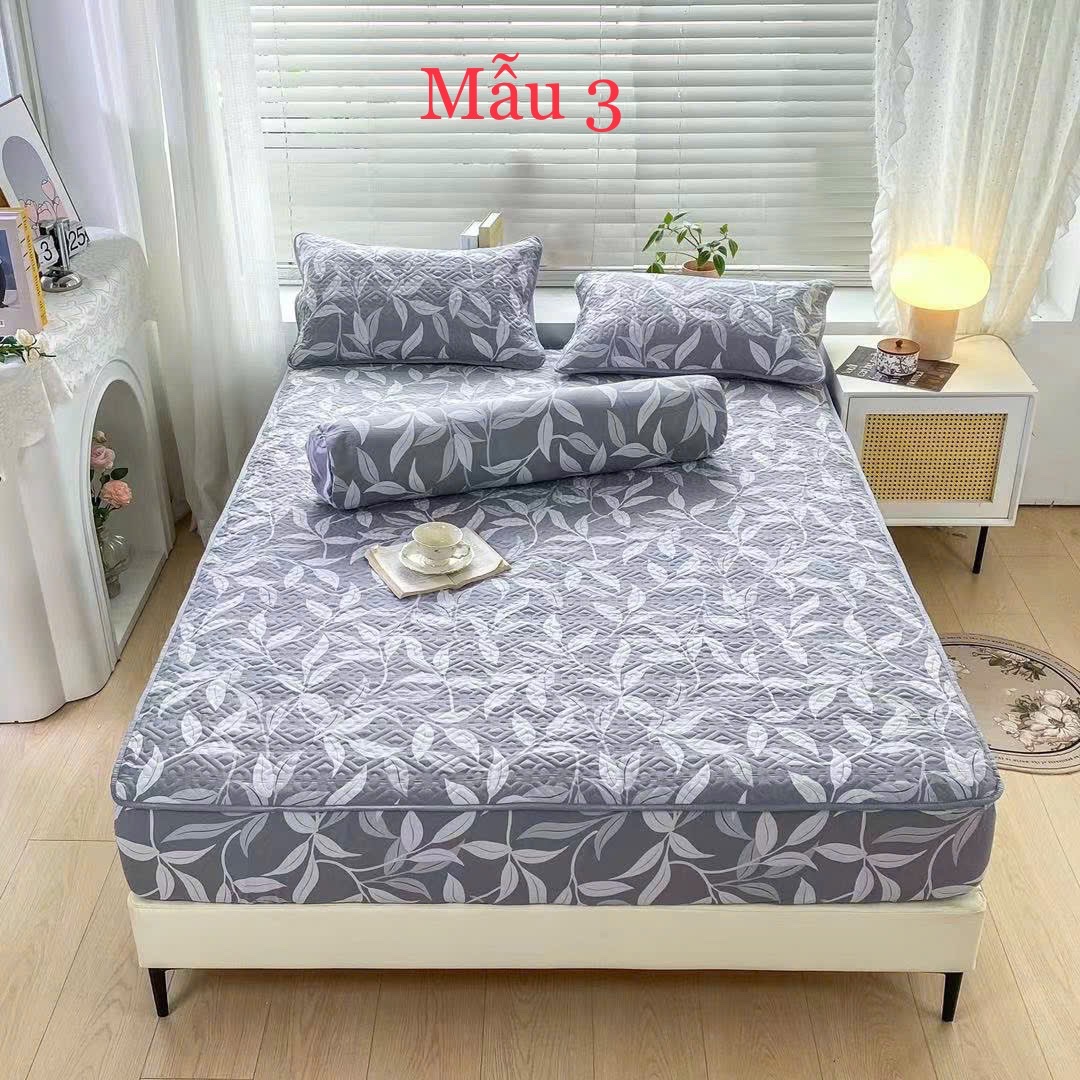 Bộ ga trần cotton đũi 4 món - Size 2.2 x 2m