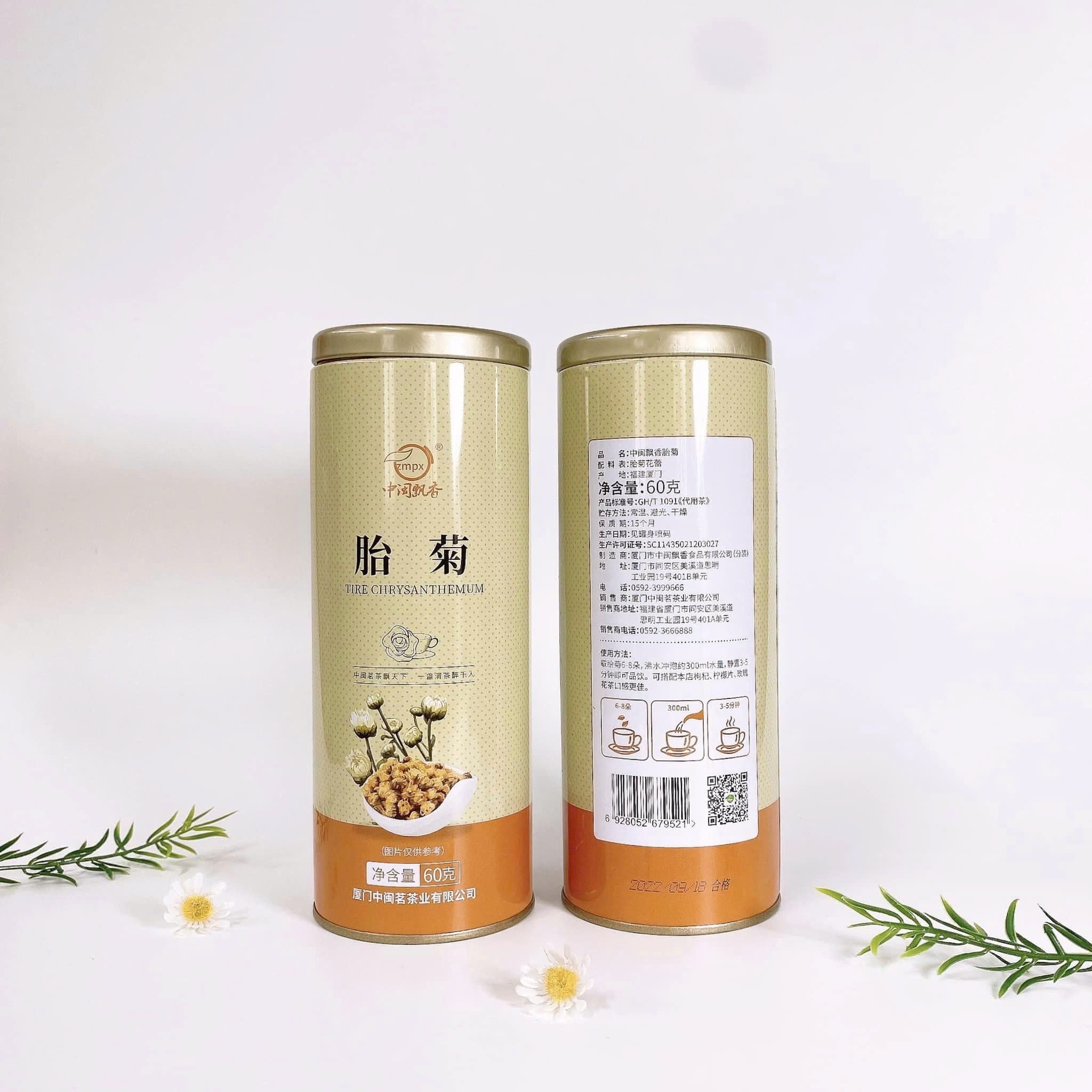 Trà cúc chi Phúc Kiến sấy lạnh 60g (mua 1 tặng 1)