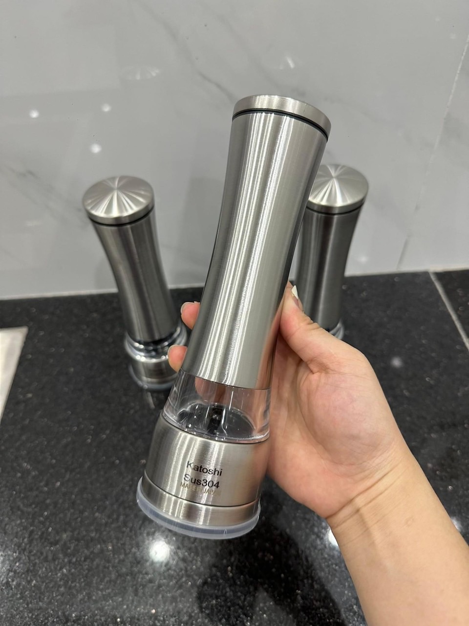 Dụng cụ xay tiêu inox Katoshi