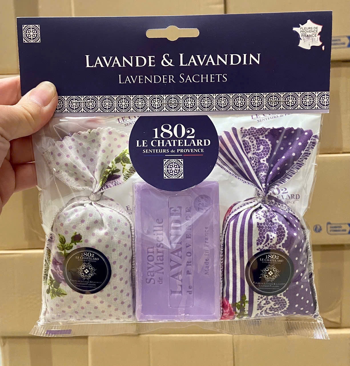 Set 2 túi nụ + 1 xà phòng lavender hàng Pháp