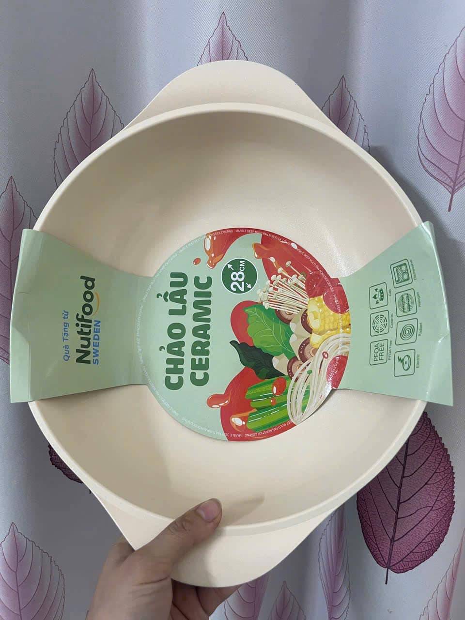 Chảo đúc ceramic GREENCOOK 28cm