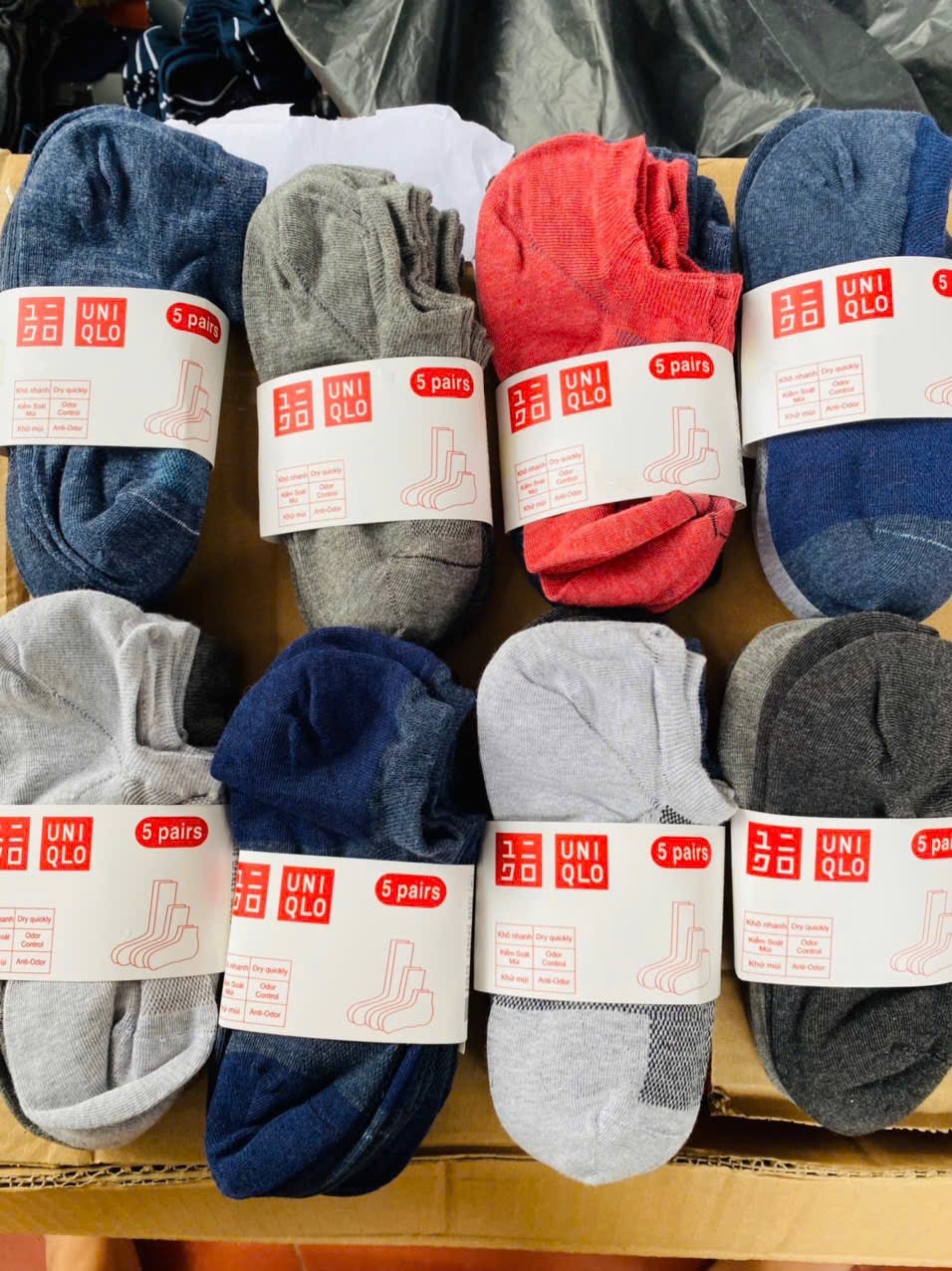 Set 10 đôi tất cổ ngắn Uniqlo