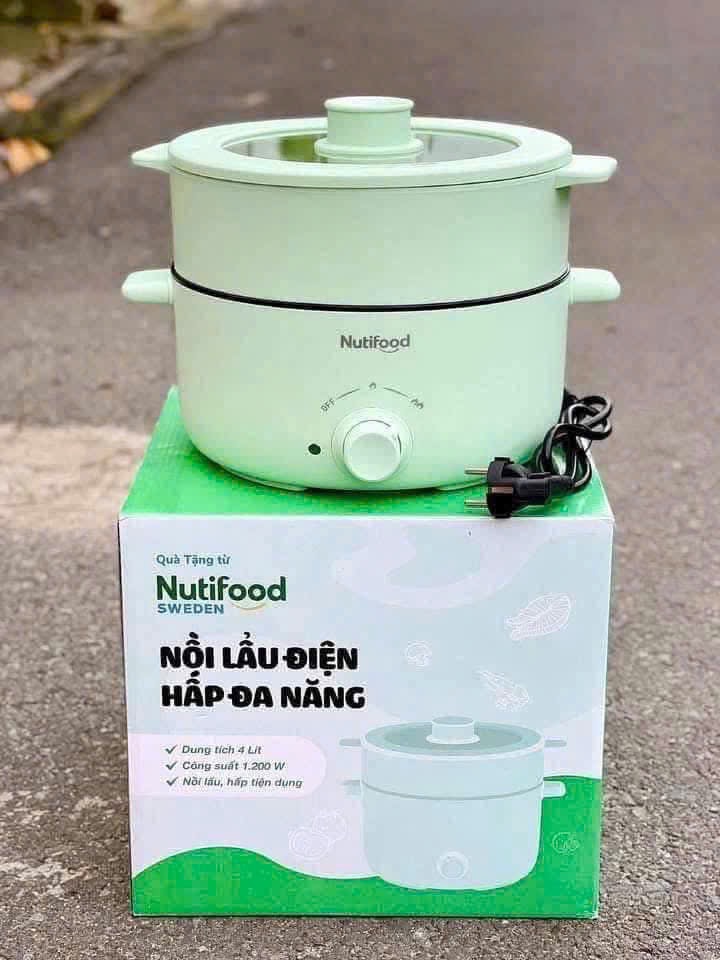 Nồi lẩu hấp 2 tầng Green cook 4L - KM của Nuti