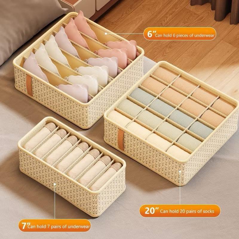 Set hộp chia ngăn đựng đồ lót (33 ngăn)