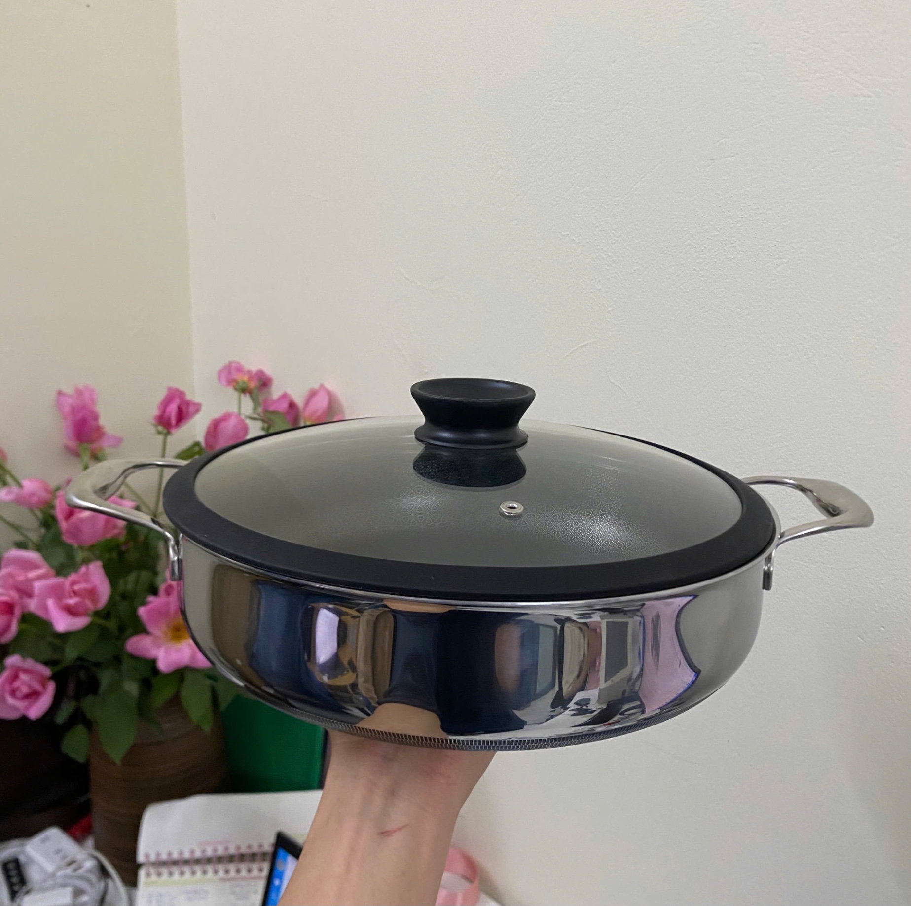 Chảo lẩu chống dính blackcube 28cm Kimscook