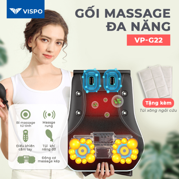 Gối massage hồng ngoại VP-G22