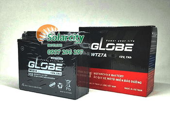 ẮC QUY XE MÁY GLOBE 12V- 7AH (WTZ7L)