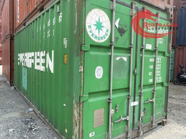 Cấu tạo của container khô 20 feet có dạng hình chữ nhật