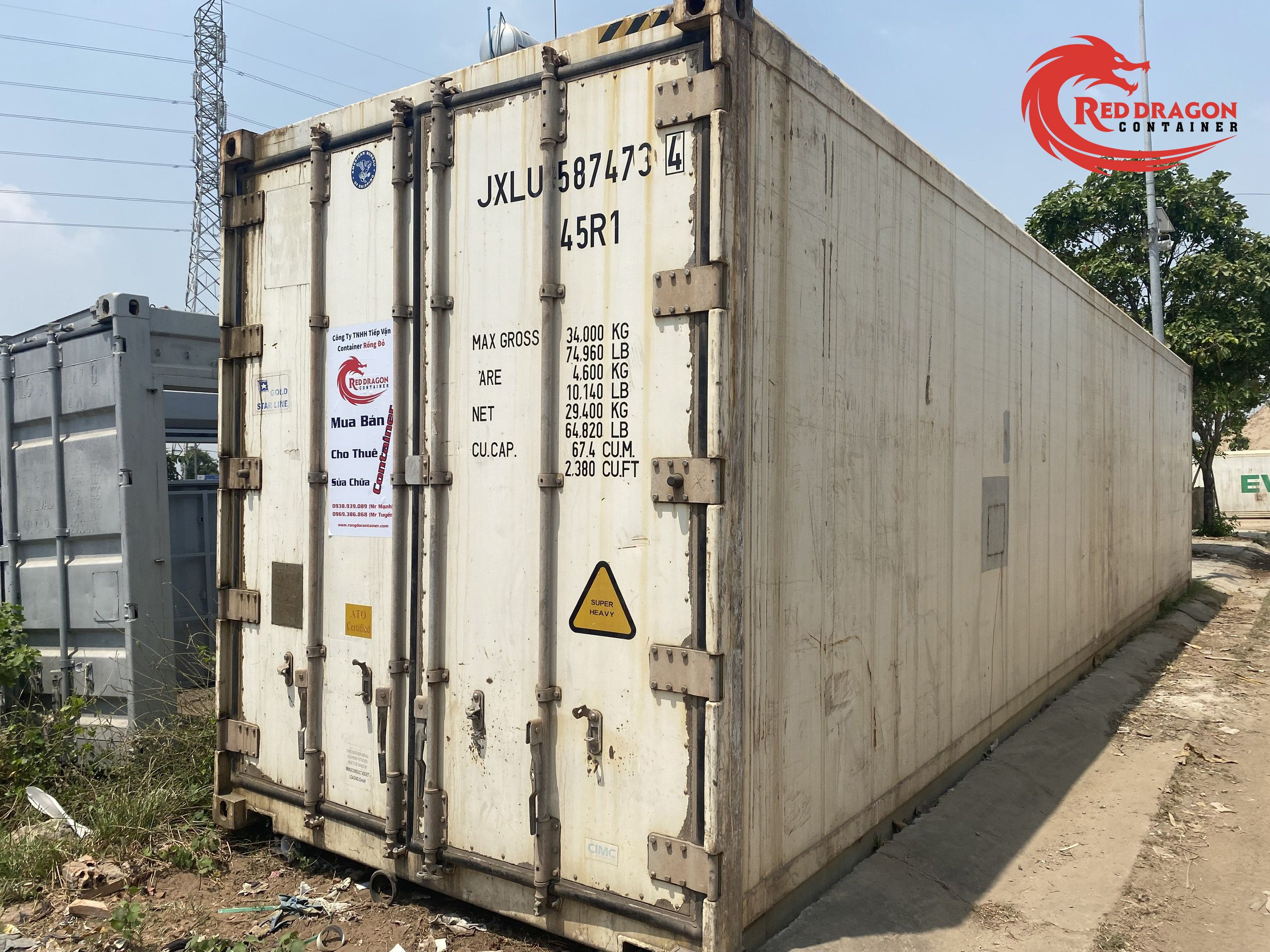 Container lạnh 40 feet máy Daikin bảo quản Trái cây