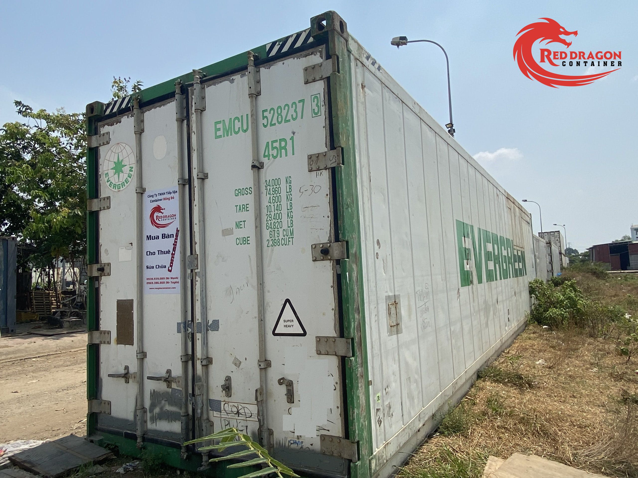 Container lạnh 40 feet máy Carrier bảo quản Hải sản