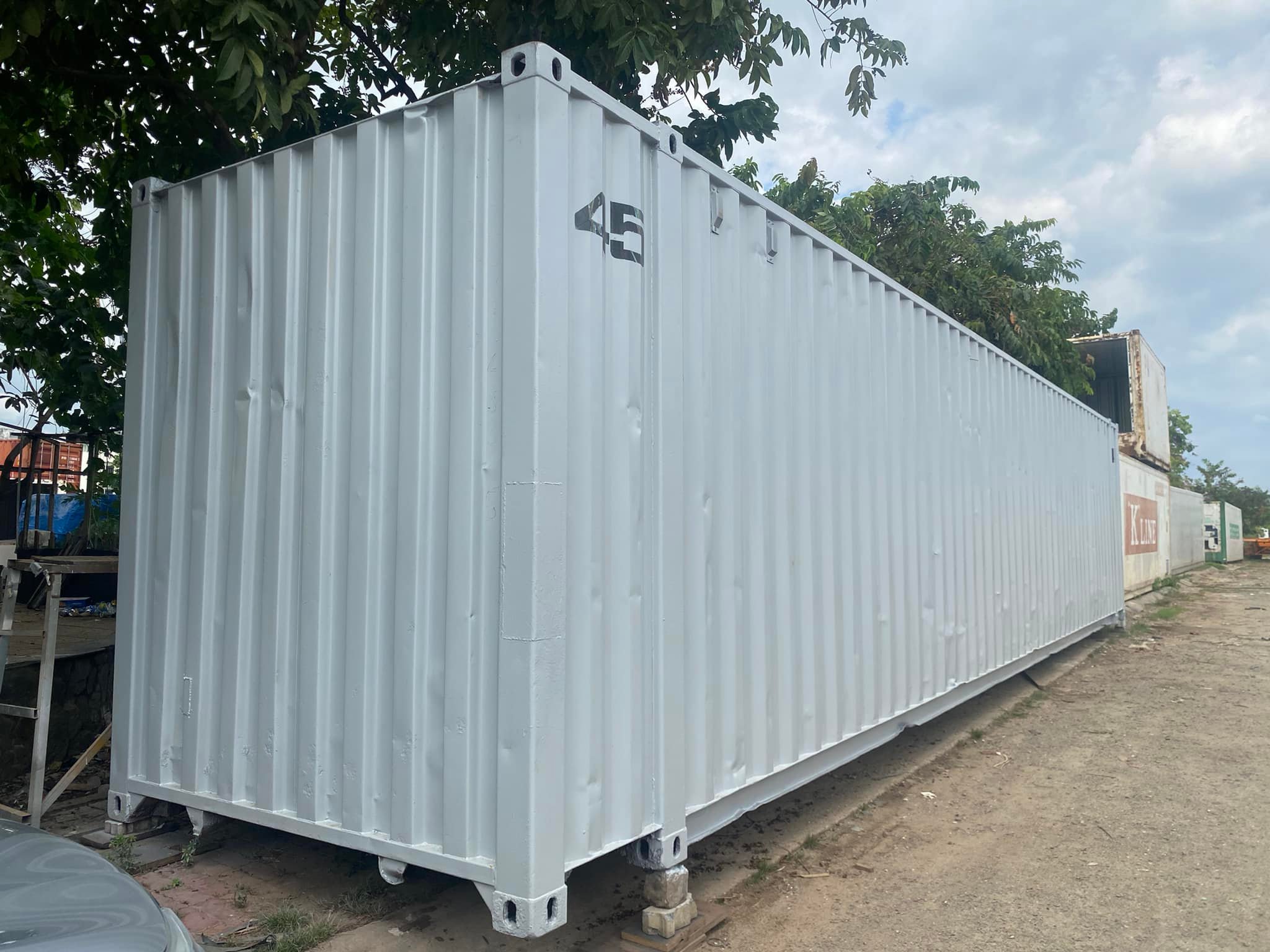 Container 45HC Cargo Worthy sơn xám