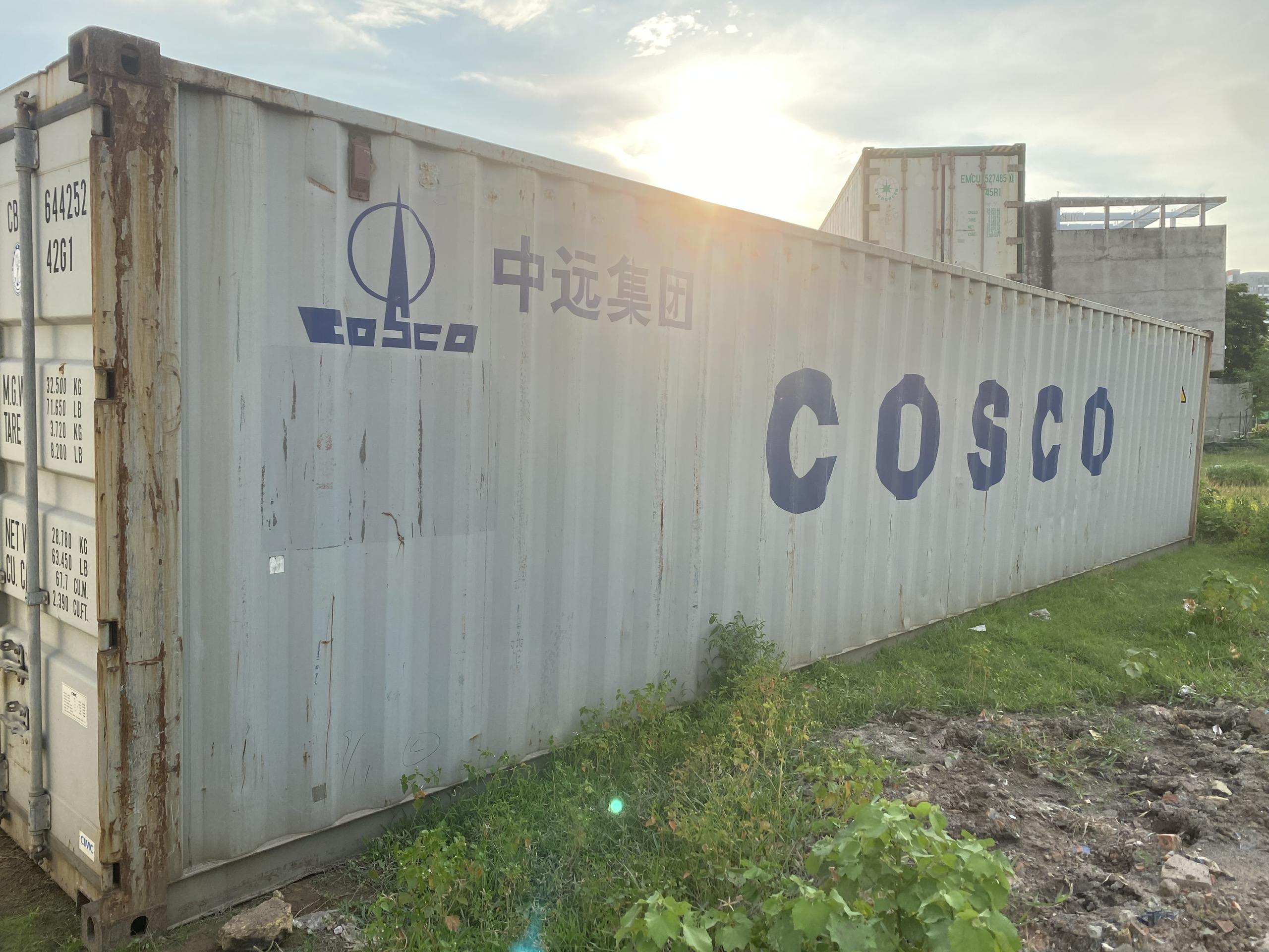 Container 40 feet thấp (40DC/40GP) Cosco