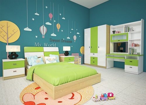 Combo bộ giường tủ phòng ngủ gỗ công nghiệp Melamine